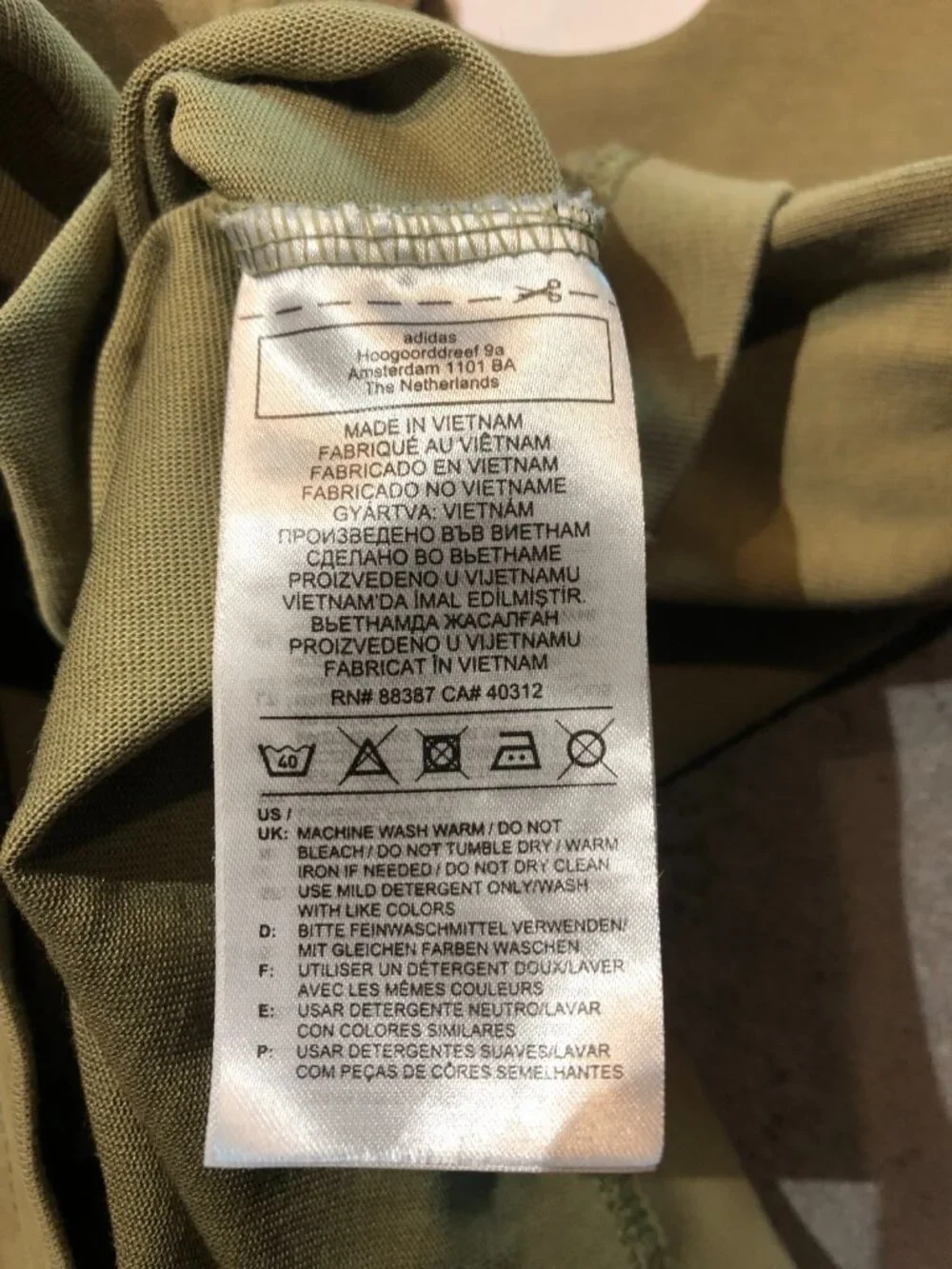 Adidas Hoodie Mens Olive Green Moisture Wicking Pullover with Logo Mens Small